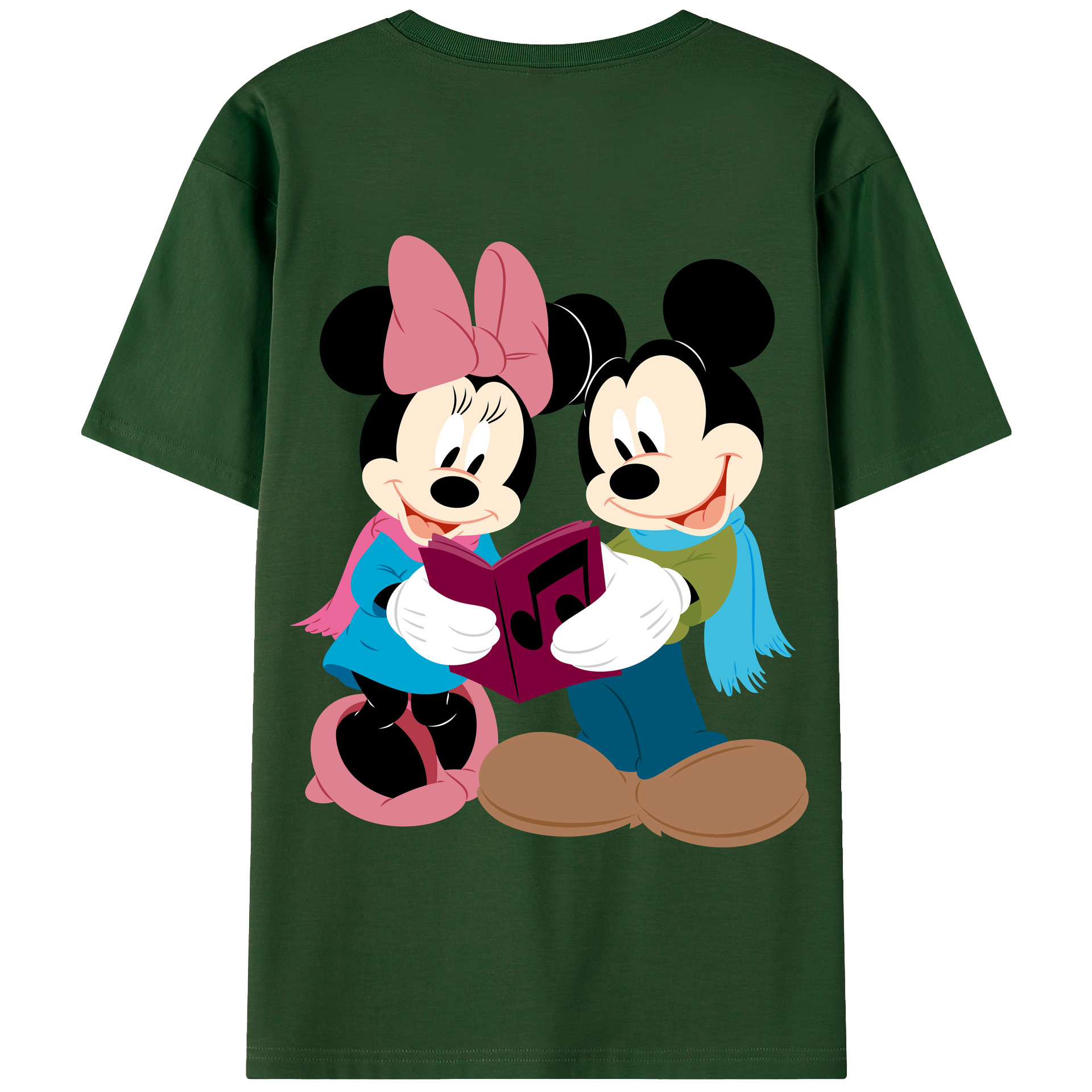 （画像用） ミッキーマウス Mickey Mouse 綿100％半袖Tシャツ（背面プリント）